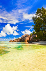 Fototapeta premium Beach Source d'Argent at Seychelles