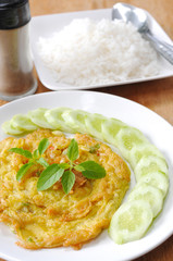 Egg fry creative food