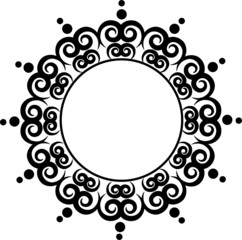 Snowflake winter background.