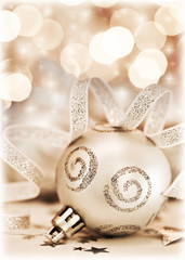 Fototapeta na wymiar Christmas tree ornament, bauble decoration