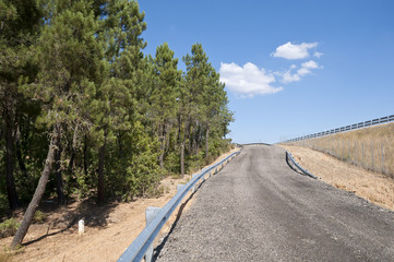 Service road next to A-15 Highway, Soria, Spain