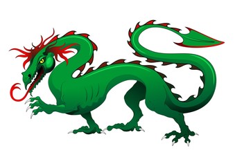 Drago Verde Cina-2012-Green Dragon China-Vector