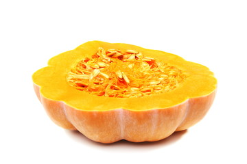 Half a ripe pumpkin