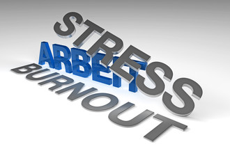 Fototapeta premium Arbeit, Stress, Burnout