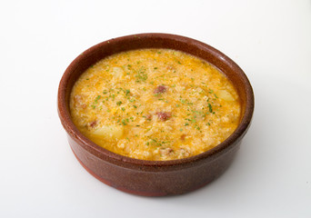 onion, sausage and potato soup