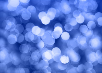 Christmas lights and bokeh (blue) - 37725505