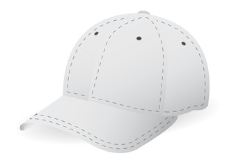 white cap vector for template
