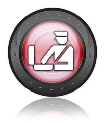 Red Industrial Style Icon 