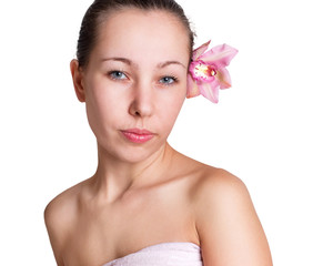 Naklejka premium Spa girl