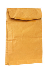 Old envelope isolated on white background