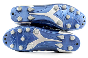 Blue Soccer (football) boots/shoes with 12 studs