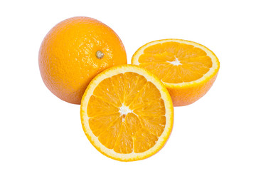 Fototapeta na wymiar orange on white background