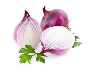 Red sliced onion