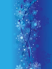 Poster Im Rahmen snow christmas, vector illustration © igor_shmel