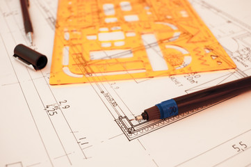 Fototapeta premium Architecture plan