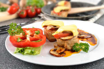 Saftiges, überbackenes Schweinefilet