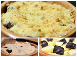 Crumble pomme chocolat