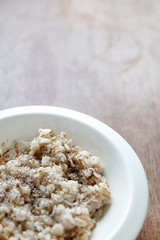 Hot porridge with fiber