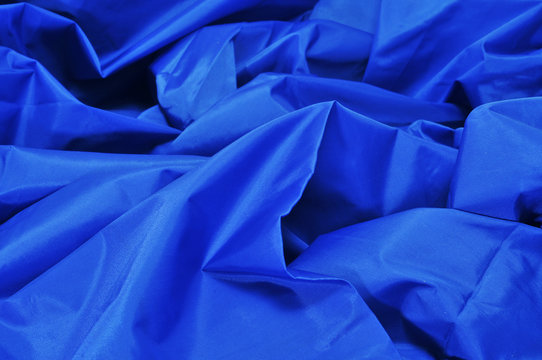 Blue Satin Fabric