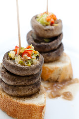 Tapa de champiñones rellenos