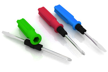 three images of universal screwdriver