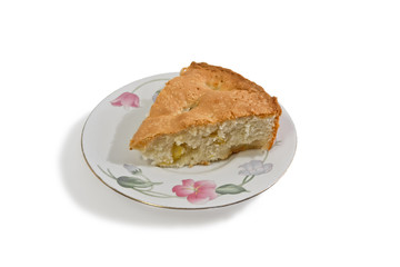 piece of cake. Isolated on white background