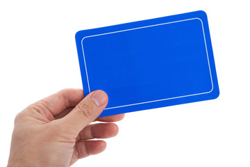 Blue Blank Card