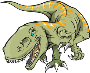 Obraz premium Tyrannosaurus Dinosaur Vector Illustration