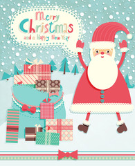 Funny Christmas postcard