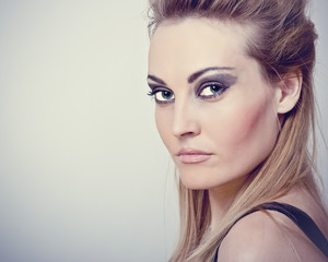 Naklejka premium Cute blond woman