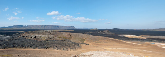 panoramica dela vulcano Krafla in Islanda © sergioboccardo
