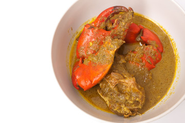 Crab curry thai cuisine