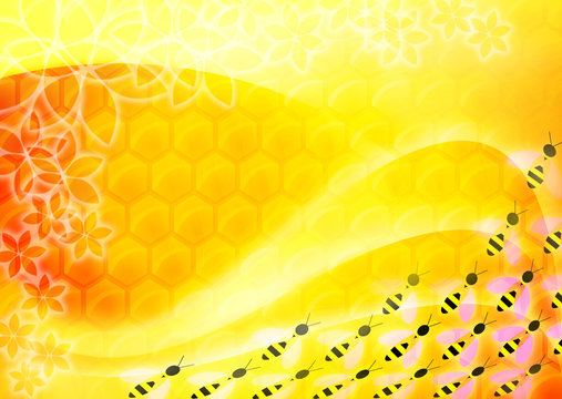 Abstract honey background
