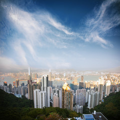 over view of Hongkong