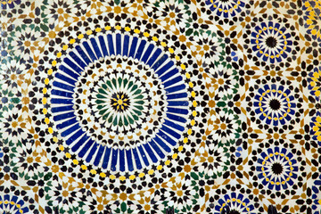 Detail of Traditional Islamic Mosaic
