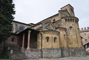Fototapeta premium Collegiata Church. Castell'Arquato. Emilia-Romagna. Italy.