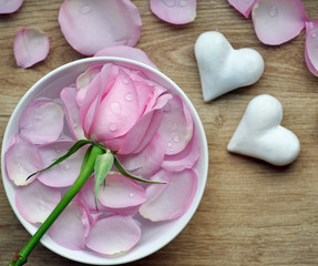 Romantisches Rosen-Arrangement