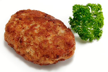 Frikadelle mit Petersilie
