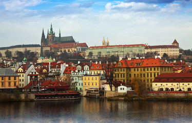 Fototapeta na wymiar View of Prague Castle, Czechia