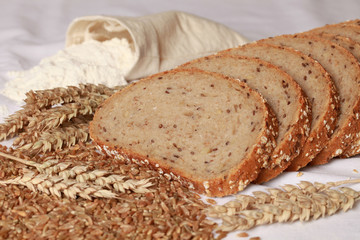 Mehrkornbrot in Scheiben