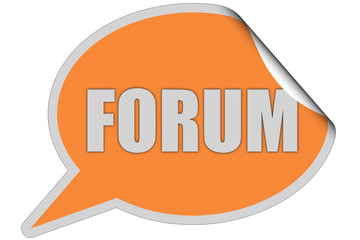 SP-Sticker orange FORUM