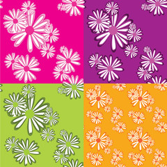 pattern with daisies