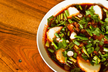 thai food is colorful, beautiful and diverse.