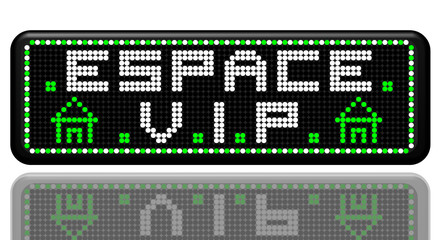 PANNEAU ESPACE VIP AVEC EFFET MIROIR