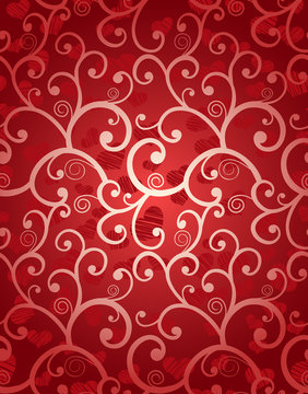 Romantic seamless pattern