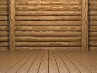 empty  wooden room