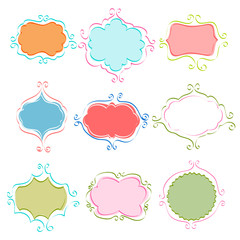 set of vintage frames