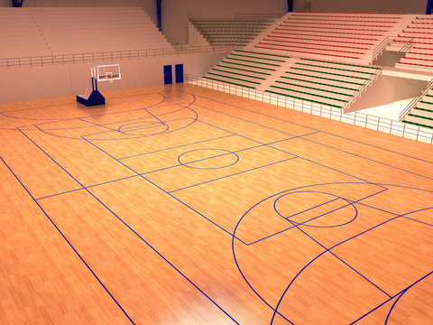 palasport basket rendering 3d progetto