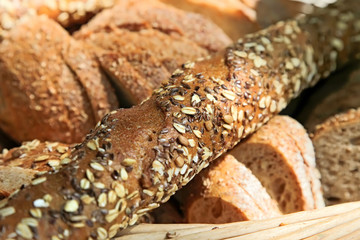 Bread and bakeries in basket
