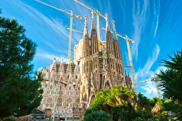 Crédence de cuisine en verre imprimé Barcelona La Sagrada Familia, Barcelone, Espagne.
